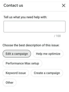 Contacting Google support | Google Ads